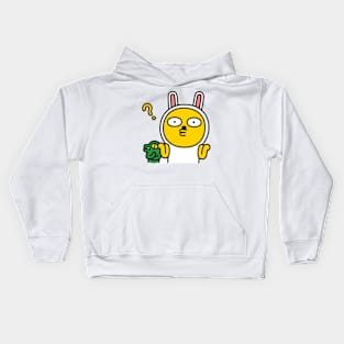 KakaoTalk Muzi and Con Character (Shrug) Kids Hoodie